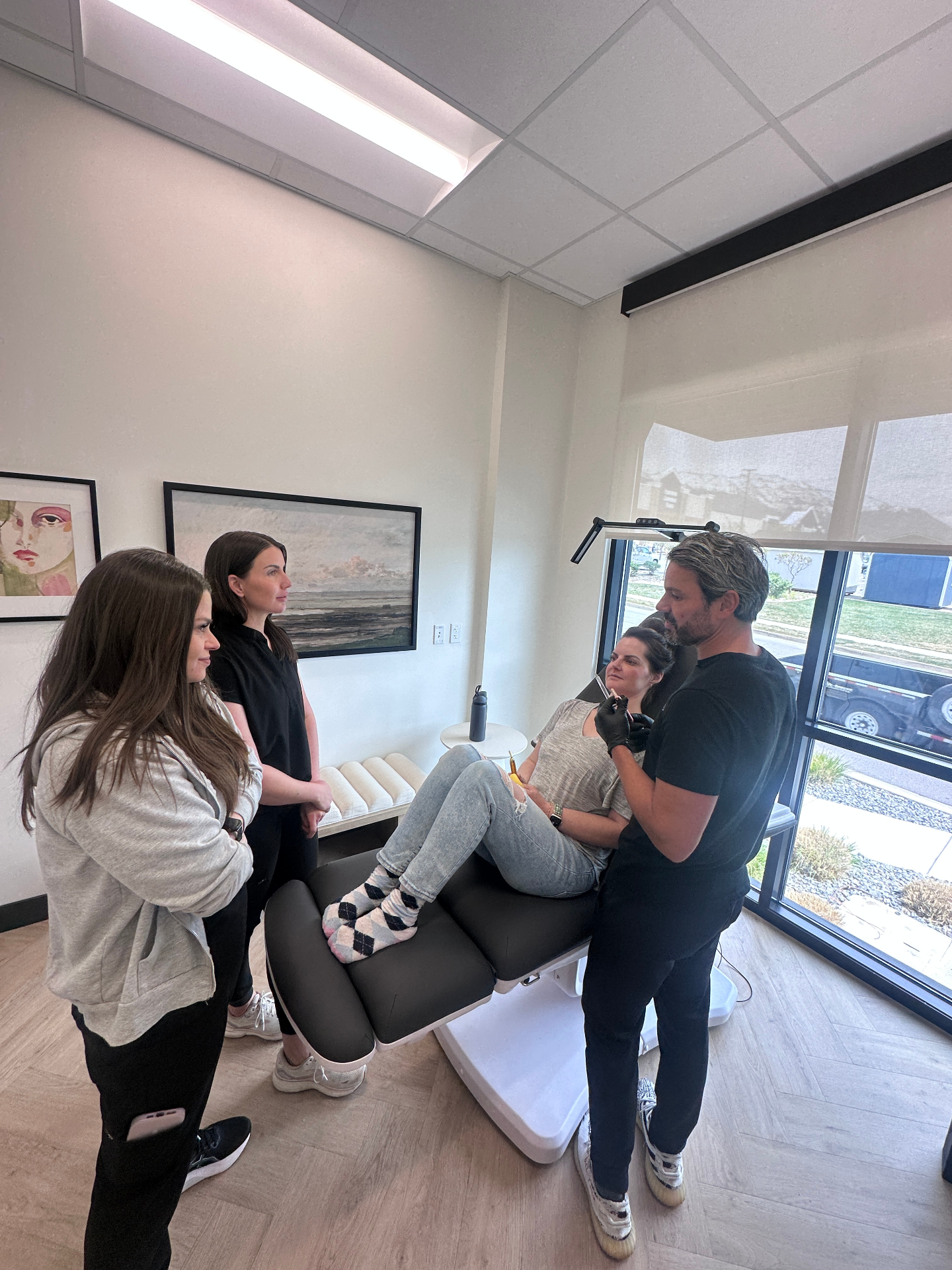 Advanced laser treatment room at The Injector Collective Utah for hair removal and skin resurfacing